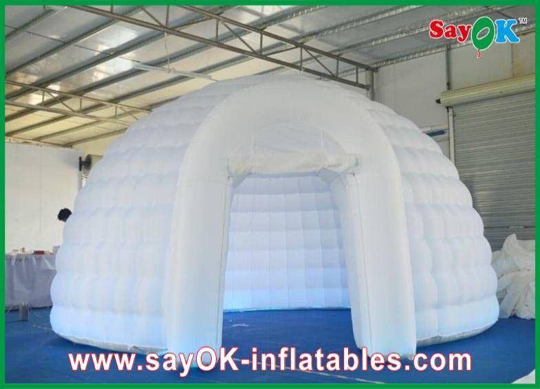 Tenda gonfiabile Campeggio Tenda gonfiabile Igloo Dome Tenda gonfiabile Air Tenda resistente al fuoco Tissu forte con luci a led