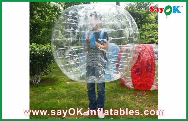 Palla gonfiabile Zorbing 0.8mmPVC/TPU della bolla del paraurti dei giochi interattivi gonfiabili per la famiglia