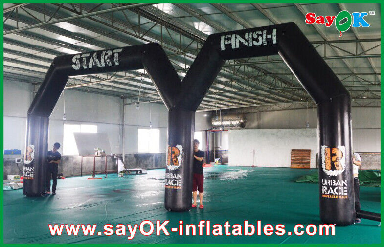 L'arco del pallone della città del partito ha personalizzato la linea di Logo Pring Inflatable Start Finish con il doppio arco