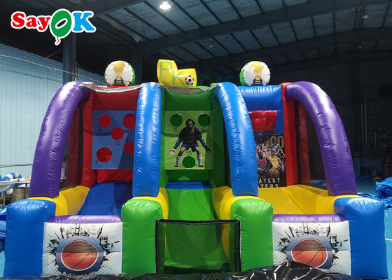 Canestri da basket gonfiabili giganti 5x3m Gioco di tiro commerciale divertente di pallacanestro