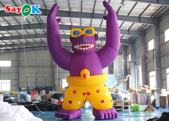 Giant Oxford Cloth Blow Up Personaggi di cartoni animati Gorilla gonfiabile Pubblicità