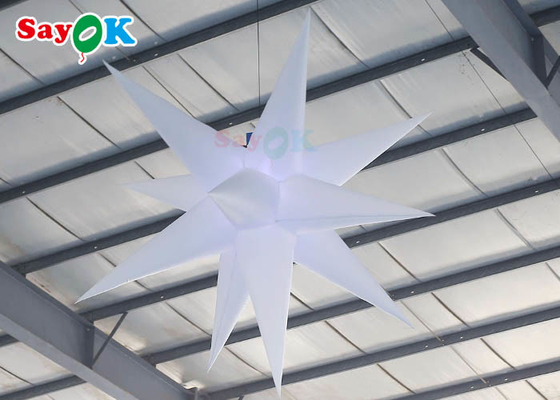 lampada decorativa d'attaccatura d'accensione gonfiabile di attività all'aperto della stella della decorazione di 2m