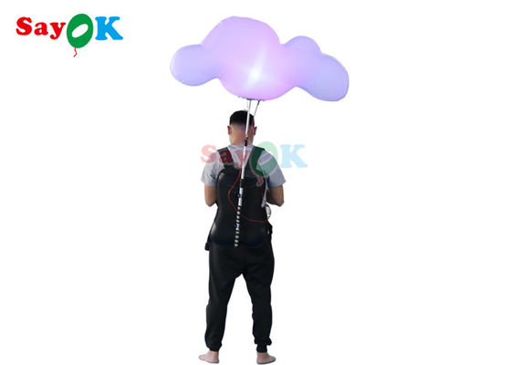 Ornamento d'accensione gonfiabile della nuvola della decorazione della palla dello zaino dello SGS grande per gli eventi