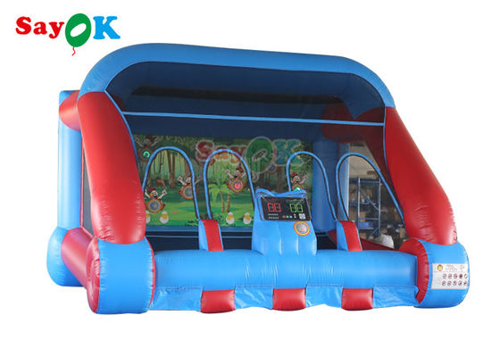 Gioco blu rosso di carnevale di Inflable del gioco della fucilazione di IPS dei giochi gonfiabili commerciali di sport