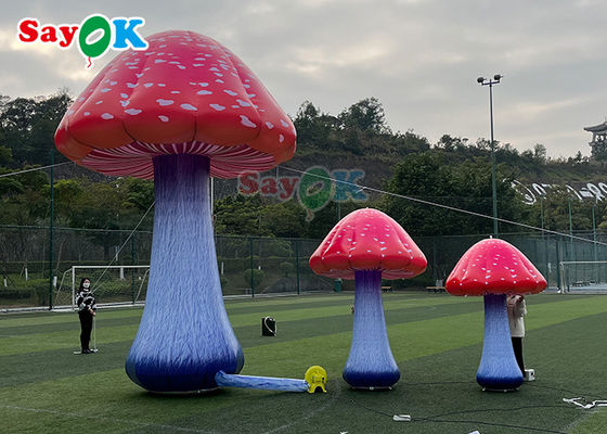 Fungo gonfiabile gigante di esplosione di Plant For Wonderland del modello del fungo con il fiore