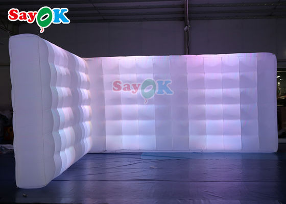 Oxord Tissu gonfiabile Photo Booth sfondo LED Illuminazione a parete LED gonfiabile colorato