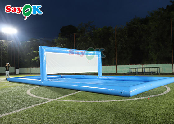 Parco acquatico giochi piscina gonfiabile campo di pallavolo campo di tennis acquatico gonfiabile per giochi sportivi