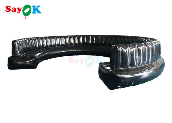 Mobilia del sofà gonfiabile del PVC ermetico nero di 0.6mm per il mezzo cerchio della parte