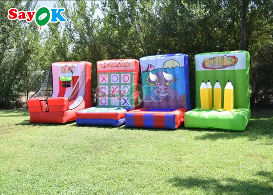 4 giochi gonfiabili di carnevale di divertimento interattivo degli adulti dei bambini In1 per il team building del gruppo