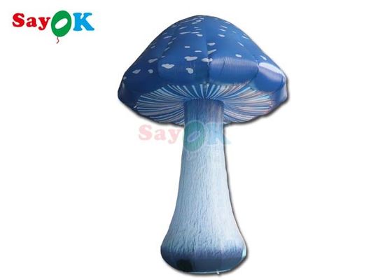 13.1ft Full Printing Funghi gonfiabili Led Light Blu Air Funghi Event Decorazione