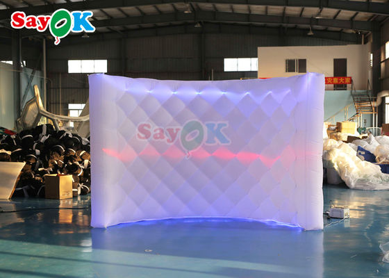Nuovo Attraente Led Parete gonfiabile gonfiabile LED Bianco Photo Booth Parete Per Evento