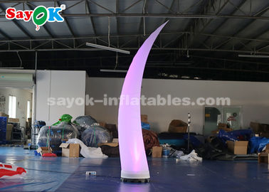 decorazione gonfiabile di illuminazione della zanna di 2.5m con 16 luci cambianti di colore