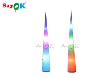 Cono gonfiabile variopinto della decorazione LED di illuminazione con il ventilatore per la pubblicità