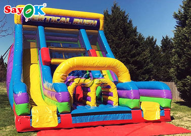 Grande scivolo gonfiabile divertimento scivolo gonfiabile per parchi a tema / scivolo gonfiabile per bambini quadrati