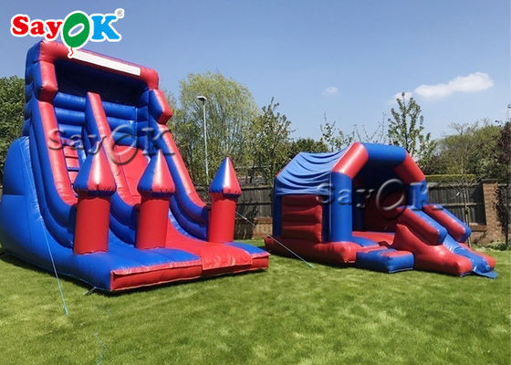 Commerciale gonfiabile Bouncy Slides Custom Kids gonfiabile Bounce House Blu e viola gonfiabile saltatore