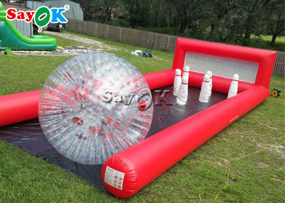 I giochi gonfiabili lancianti gonfiabili di sport del PVC del gioco 0.6mm scelgono i perni umani della palla da bowling dei vicoli per l'evento all'aperto