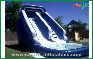 Grandi scivoli d'acqua gonfiabili Custom PVC Tarpaulin Mini Bouncer / Bouncer gonfiabile scivola e scivola per il divertimento dell'acqua