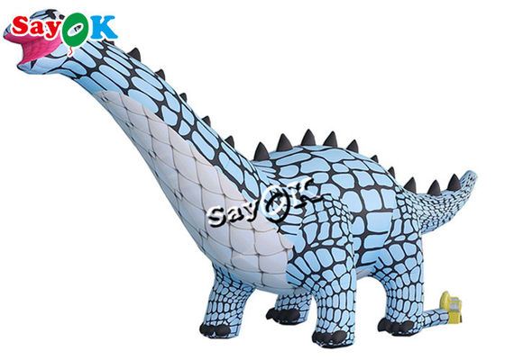 Personaggi pubblicitari gonfiabili 3m 10ft Blu Dinosauro natalizio gonfiabile per decorazioni interne e esterne