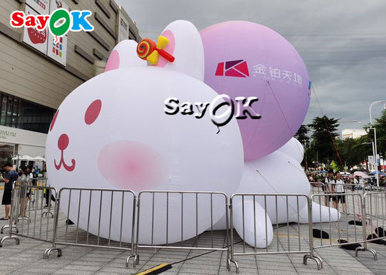 Conigli gonfiabili personaggi di cartoni animati gonfiabili con illuminazione a led RGB Decorazione esterna del centro commerciale