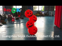 4.9ft Pumpkin Shape LED gonfiabile Blown Up Model gonfiabile Pumpkin Halloween Decorazione