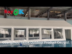 Tenda di piscina privata gonfiabile in TPU Tenda di copertura quadrata gonfiabile con soffiatore