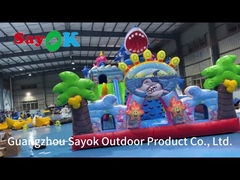 Commerciale Blown Up Inflatabile Castello Salto Combo Bounce House Inflatabile Castle Bounce Slide