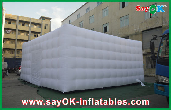 Tenda gonfiabile cubo aria tenda gonfiabile personalizzata grande bianco andare all'aperto tenda gonfiabile cubo con porta