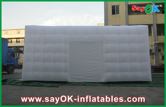 Tenda gonfiabile cubo aria tenda gonfiabile personalizzata grande bianco andare all'aperto tenda gonfiabile cubo con porta