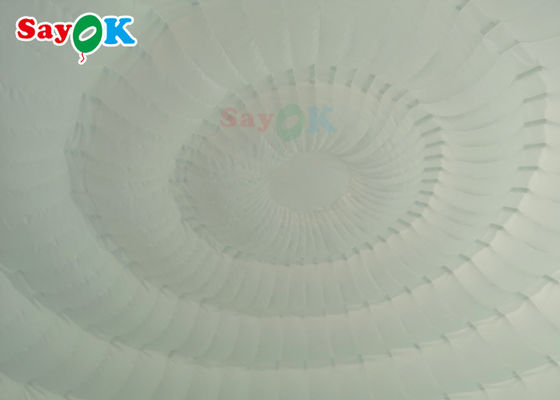 Tenda gonfiabile per esterni 6x5x3,2m Tenda gonfiabile a cupola bianca pura con luci a LED