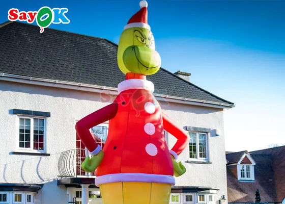 Palloni gonfiabili per personaggi Pubblicità Grinch gonfiabile 9m 30ft Grande Decorazioni natalizie di Babbo Natale Cartone animato