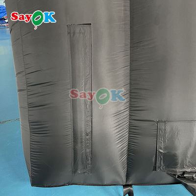 10x6x5.4mH tenda da palco gonfiabile a cupola nera per eventi di festa