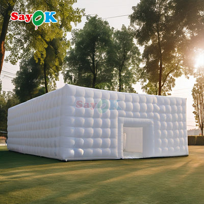 8m Grande cubo Air Tents LED 80 Persone Festa Evento Tenda gonfiabile con ventilatore