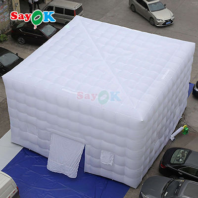 8m Grande cubo Air Tents LED 80 Persone Festa Evento Tenda gonfiabile con ventilatore