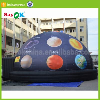 Tenda cinematografica 3d Portabile Panetario a cupola gonfiabile 5m Proiettore Planetario per scuola