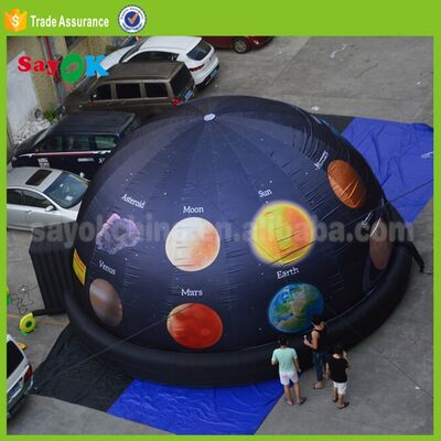 Tenda cinematografica 3d Portabile Panetario a cupola gonfiabile 5m Proiettore Planetario per scuola