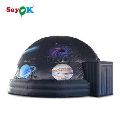 Sayok 5m 16ft personalizzato stampa completa tenda a cupola planetario gonfiabile per bambini educazione con soffiatore d'aria