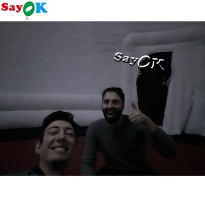 Tenda a cupola d'aria con proiezione planetaria e cinema gonfiabile portatile