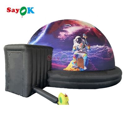 Cupola Planetario Gonfiabile Sayok con Ingresso per Sedia a Rotelle Tenda di Proiezione Mobile per Scuole all'aperto