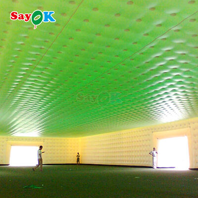 Sayok Guangzhou Tenda gonfiabile a cubo bianco gigante personalizzata per eventi all'aria aperta matrimonio 200 persone