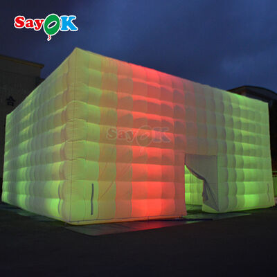 Sayok Free 3D Design Oxford Cloth 10x10m Grande Cubo Evento Esterno Festa Tenda gonfiabile con luce a LED e soffiatore
