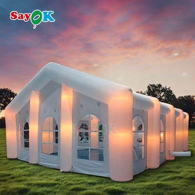 Sayok Customized Modern Big Outdoor Events Feste di nozze Tende di festa LED gonfiabile grande tenda per 100 persone