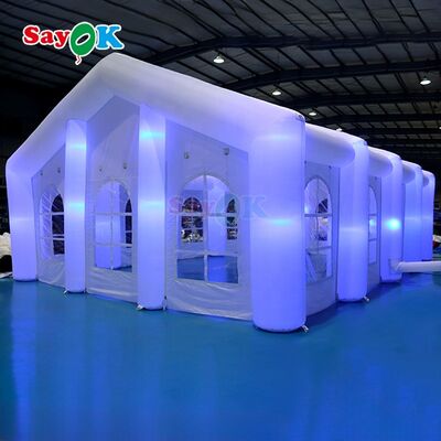 Sayok Customized Modern Big Outdoor Events Feste di nozze Tende di festa LED gonfiabile grande tenda per 100 persone