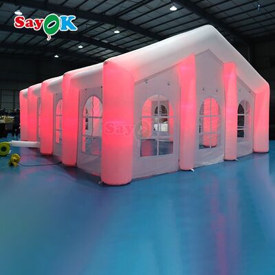 Sayok Customized Modern Big Outdoor Events Feste di nozze Tende di festa LED gonfiabile grande tenda per 100 persone