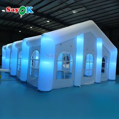 Sayok Customized Modern Big Outdoor Events Feste di nozze Tende di festa LED gonfiabile grande tenda per 100 persone