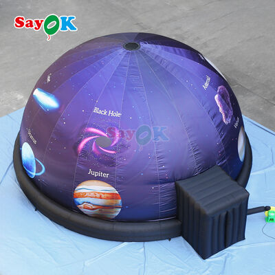 Sayok Full Print Proiettore a stelle da 10 m Tenda planetaria gonfiabile Proiezione portatile Cinema Dome per scuole