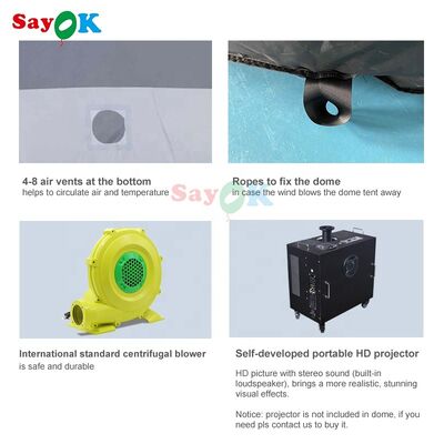 Sayok Scuola di Astronomia Tenda Gonfiabile per Proiezione Planetario Tenda Gonfiabile Planetario Cupola