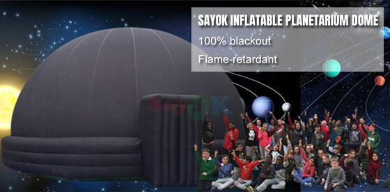SAYOK Tenda Planetario Gonfiabile Portatile 5m/8m Materiale Oxford con Soffiatore Tappetino in PVC per Eventi Scolastici