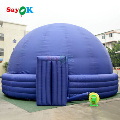 Tenda di proiezione per scuole con cupola di planetario gonfiabile portatile completamente blackout 7m Dia