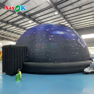 SAYOK Cupola Planetario Gonfiabile di 10m di Diametro con Oscuramento al 100% e Caratteristiche Ignifughe per Scuole