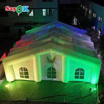 Tenda gonfiabile gigante da esterno resistente alle intemperie con illuminazione a LED per eventi da 300 persone